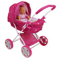 509 Garden Pram and Doll Set with Vibrant Garden Print