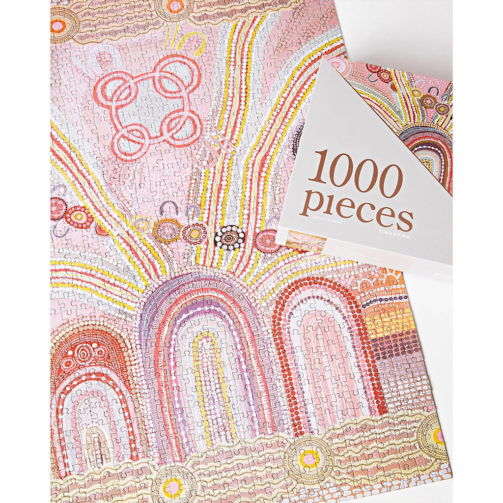 Journey Of Something Journey Home 1000-Piece Jigsaw Puzzle - Indigenous Australian Art
