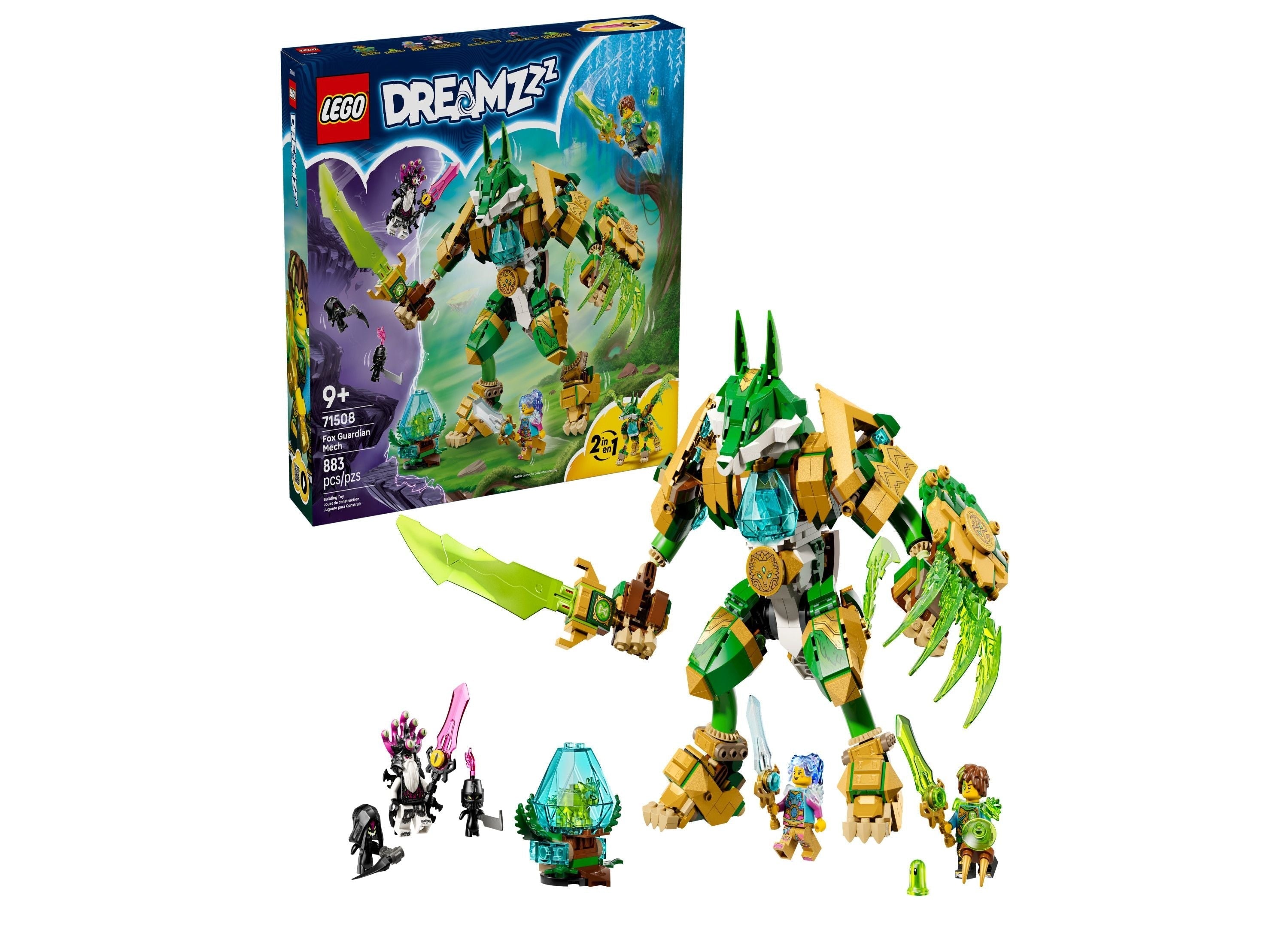 LEGO® DREAMZzz Fox Guardian Mech Building Toy 71508, 883 Pieces