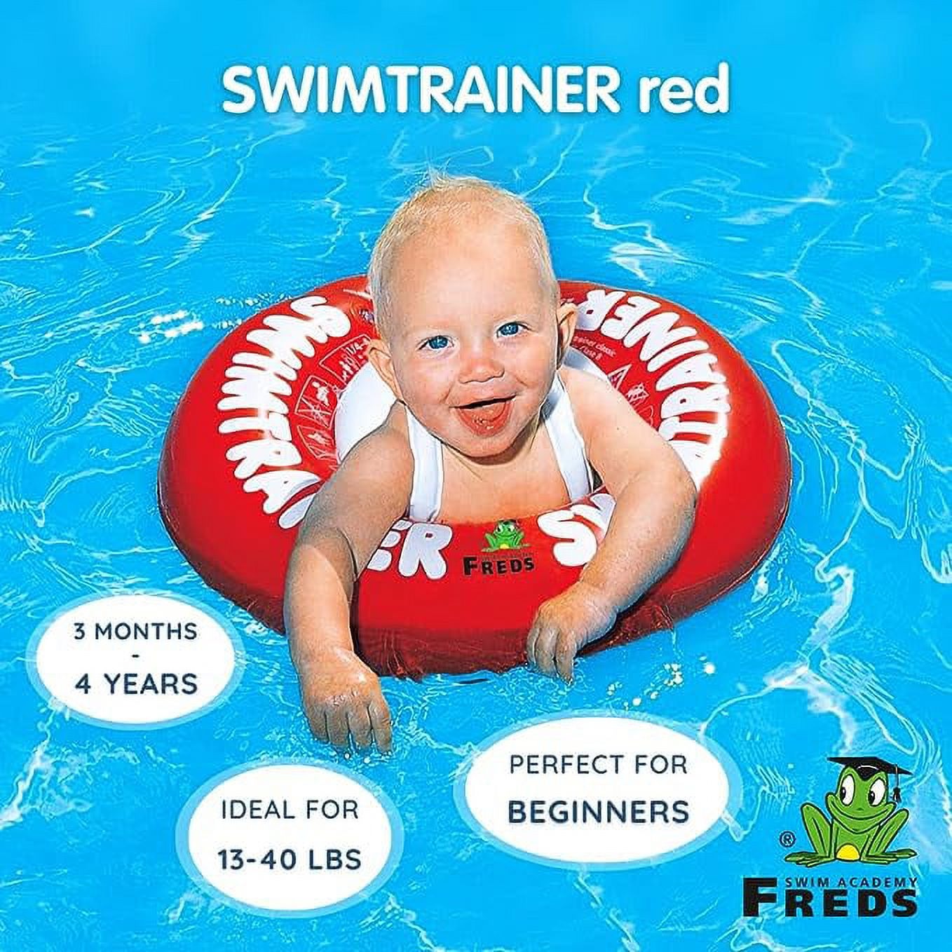 FREDS SWIM ACADEMY SWIMTRAINER Classic Red - Infant Baby Pool Float