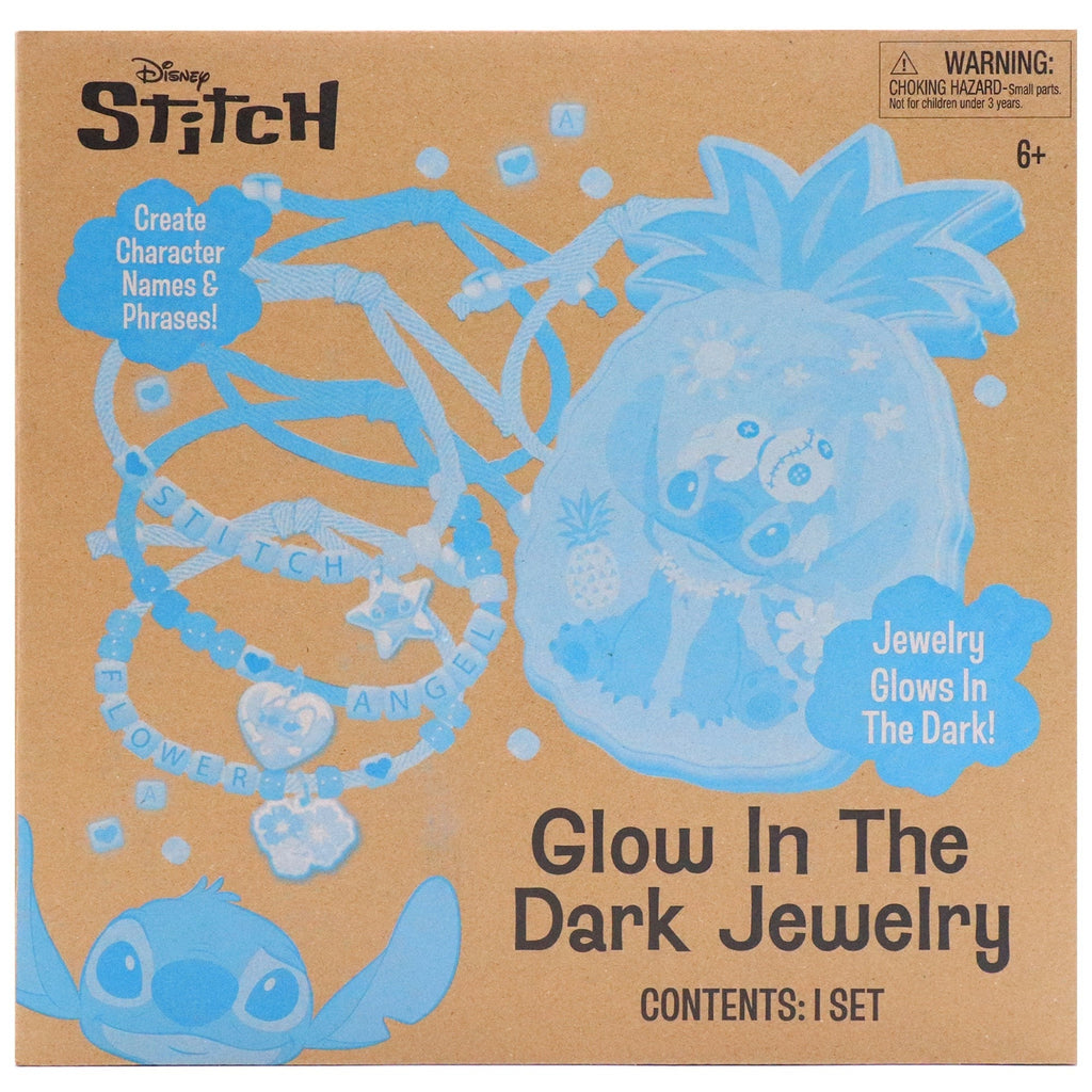 Disney Stitch Glow-In-The-Dark Jewelry Activity Set - 1,000+ Pieces