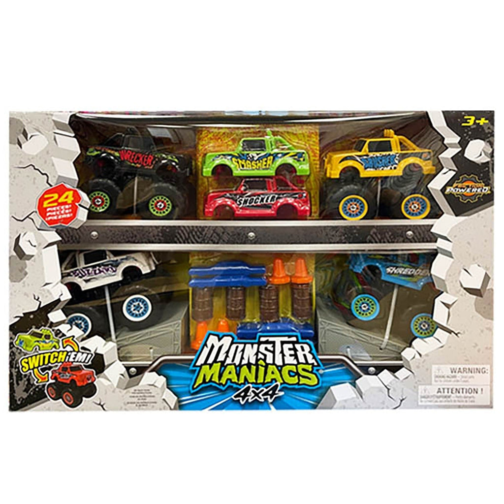 Monster Maniacs Switch 'Ems 24pc Monster Truck Playset