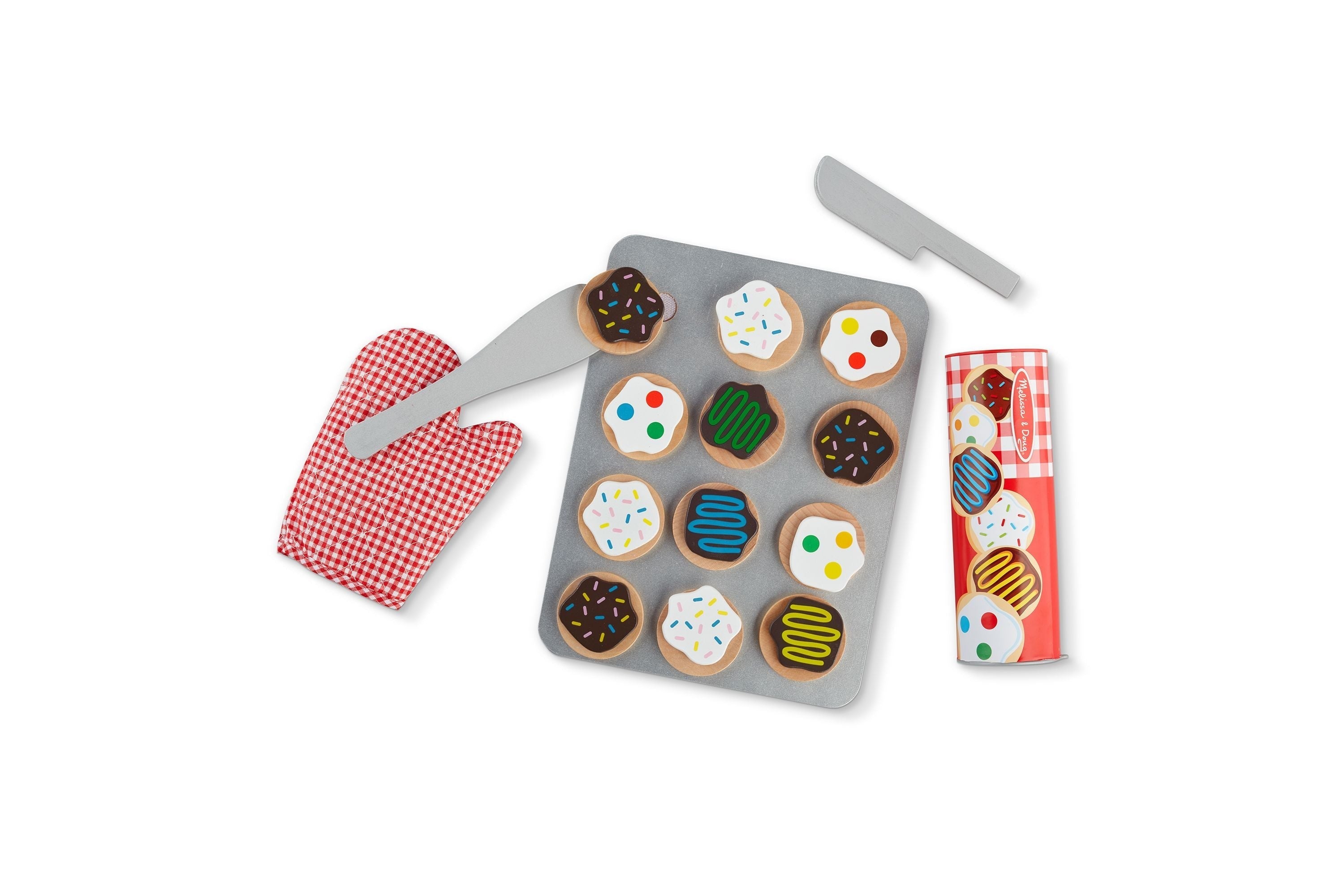 Melissa & Doug Slice and Bake Cookie Set - 29-Piece Wooden Pretend Play Baking Set