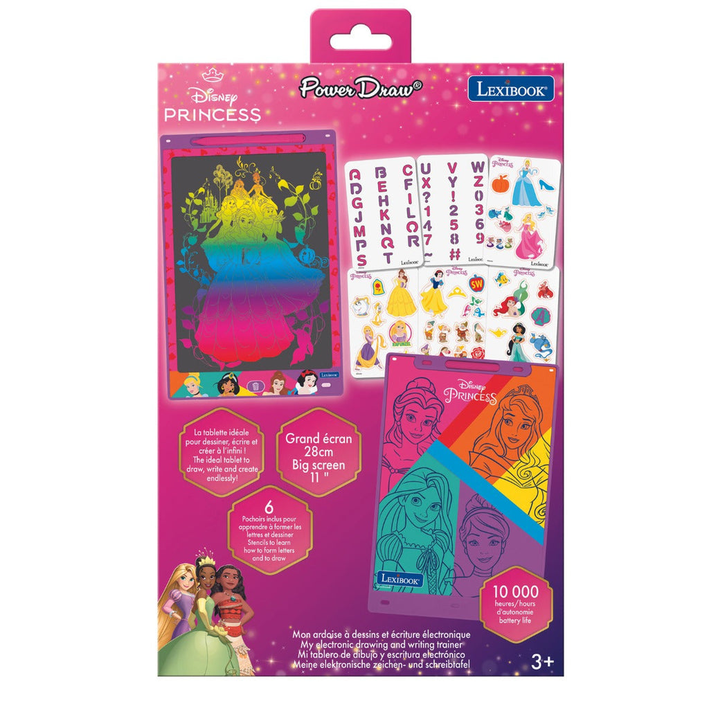 Disney Princess 11’’ multicolor learning drawing E-ink tablet with stencils