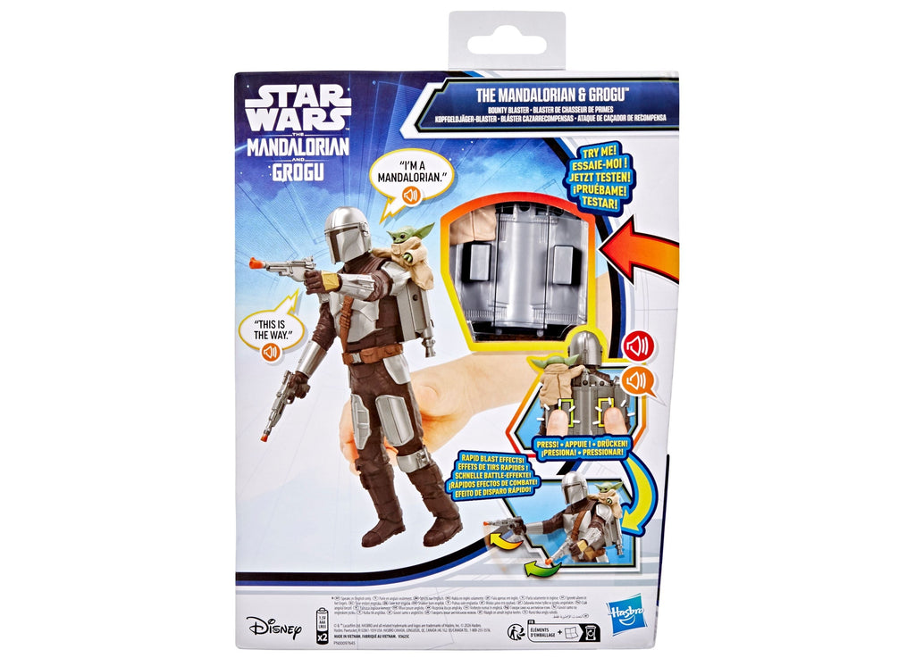 Star Wars The Mandalorian & Grogu Bounty Blaster 11-Inch Action Figure
