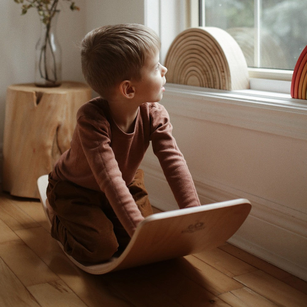 Kinderfeets Kinderboard Lite - Versatile Wooden Balance Board for Toddlers