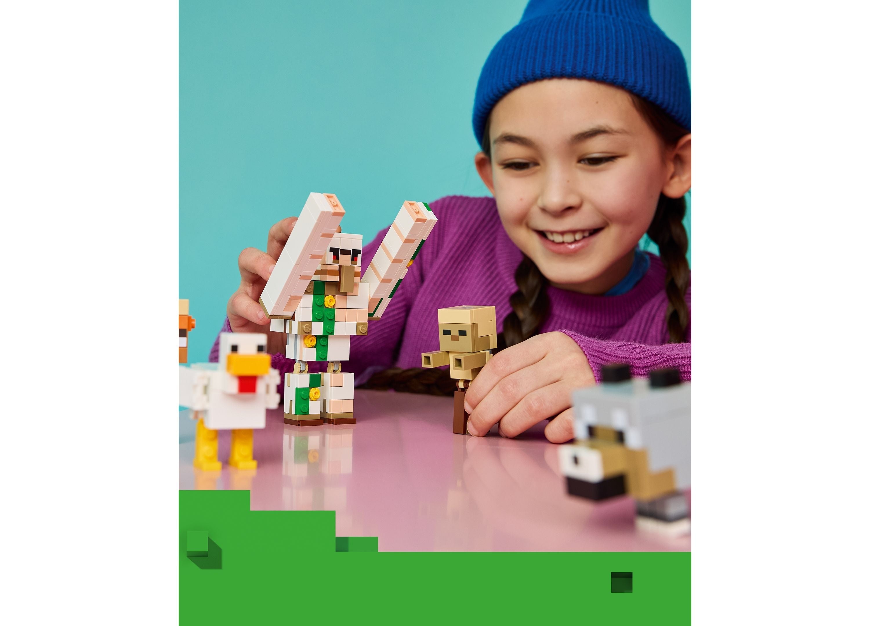LEGO Minecraft Chicken Jockey Desert Attack 428-Piece Building Set