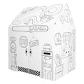 Easy Playhouse Garage - Creative Cardboard Fort for Kids - Indoor & Outdoor Fun