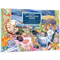 eeBoo Piece & Love Seashells Watercolor Pad - 16 Sheets, 180GSM Paper, 9.5x6.5 Inch