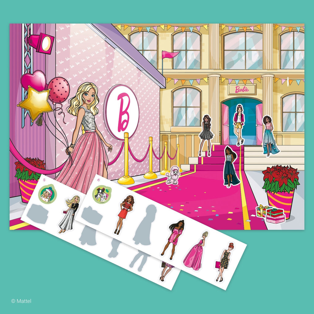 Barbie Sticker Book Advent Calendar - 24-Door Display Stand