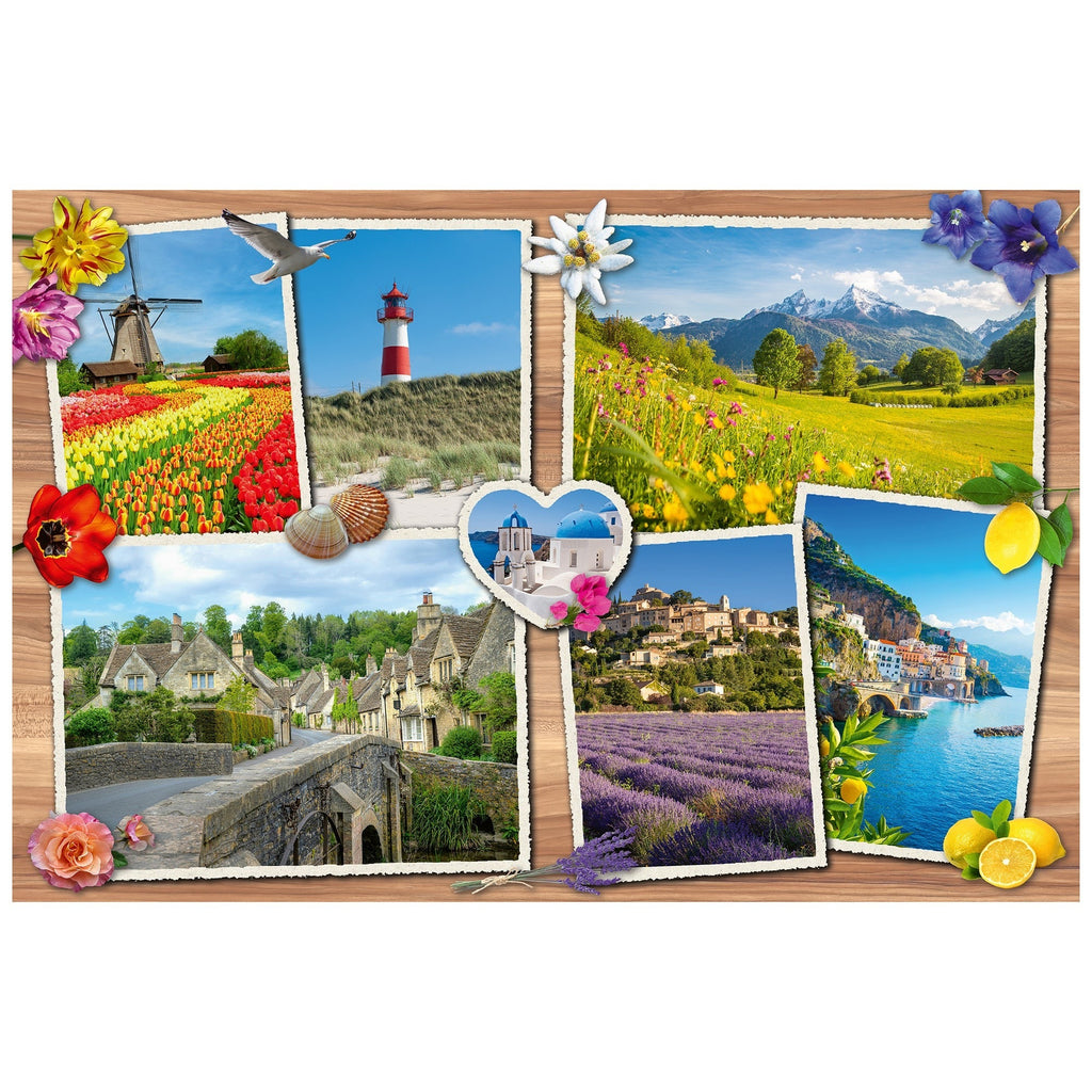 TeamPuzzle Dream Destinations 194-Piece Cooperative Puzzle for Two, 19x13"