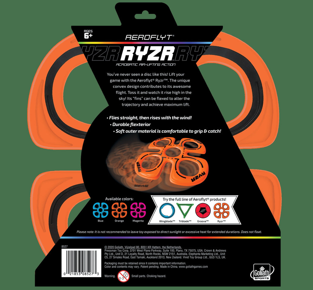 Goliath Sports Aeroflyt Ryzr Orange - Acrobatic Flying Disc