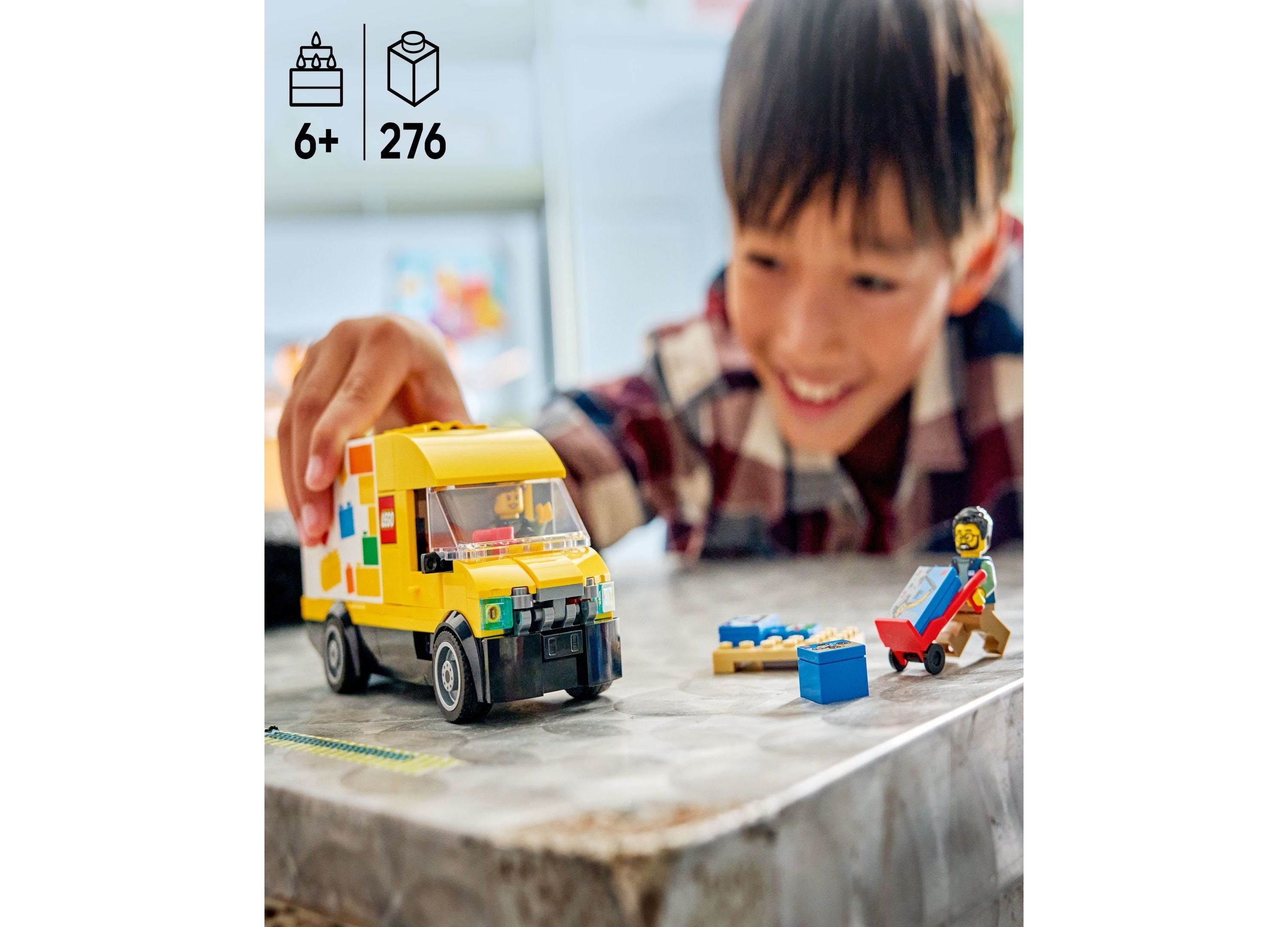 LEGO City Iconic Delivery Van Building Set 276 Pieces - 60500