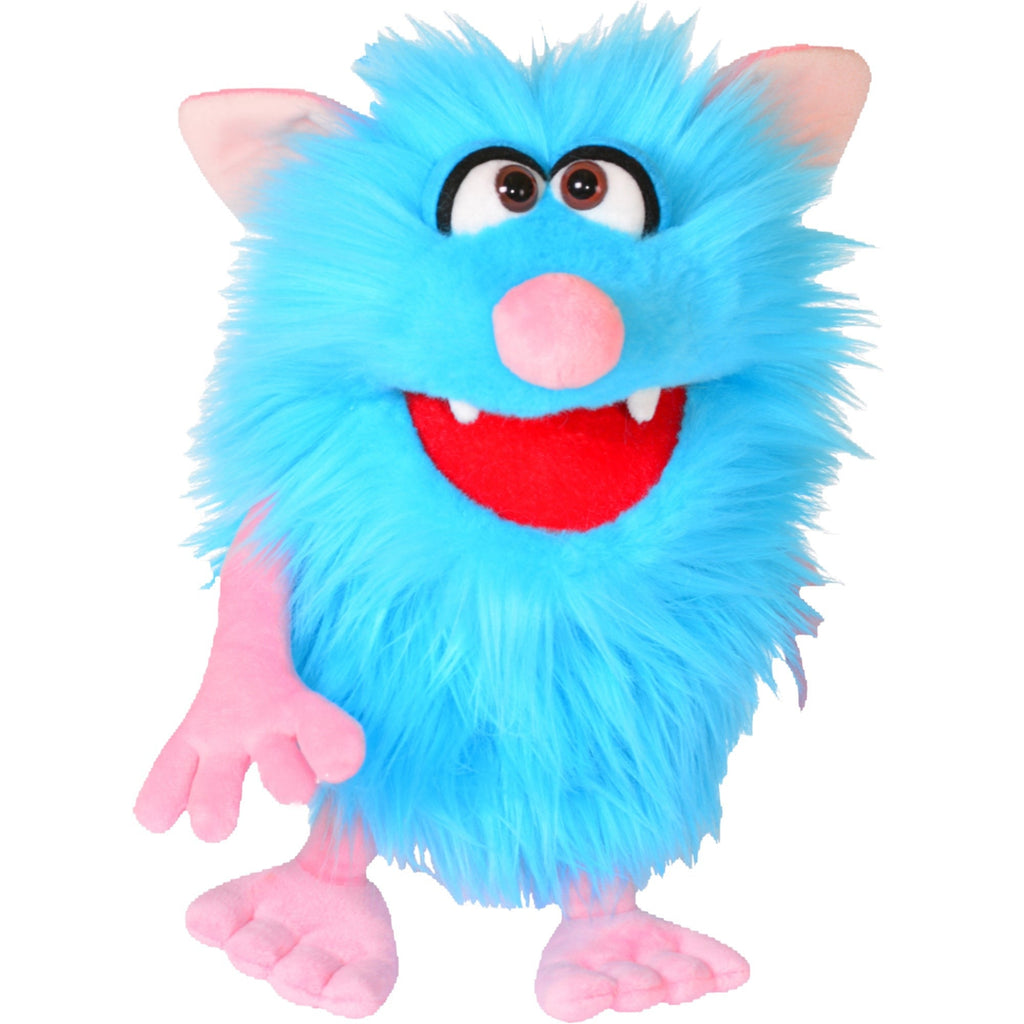Living Puppets Hand-Made Spike the Blue Monster - 14" Plush Puppet