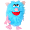 Living Puppets Hand-Made Spike the Blue Monster - 14" Plush Puppet