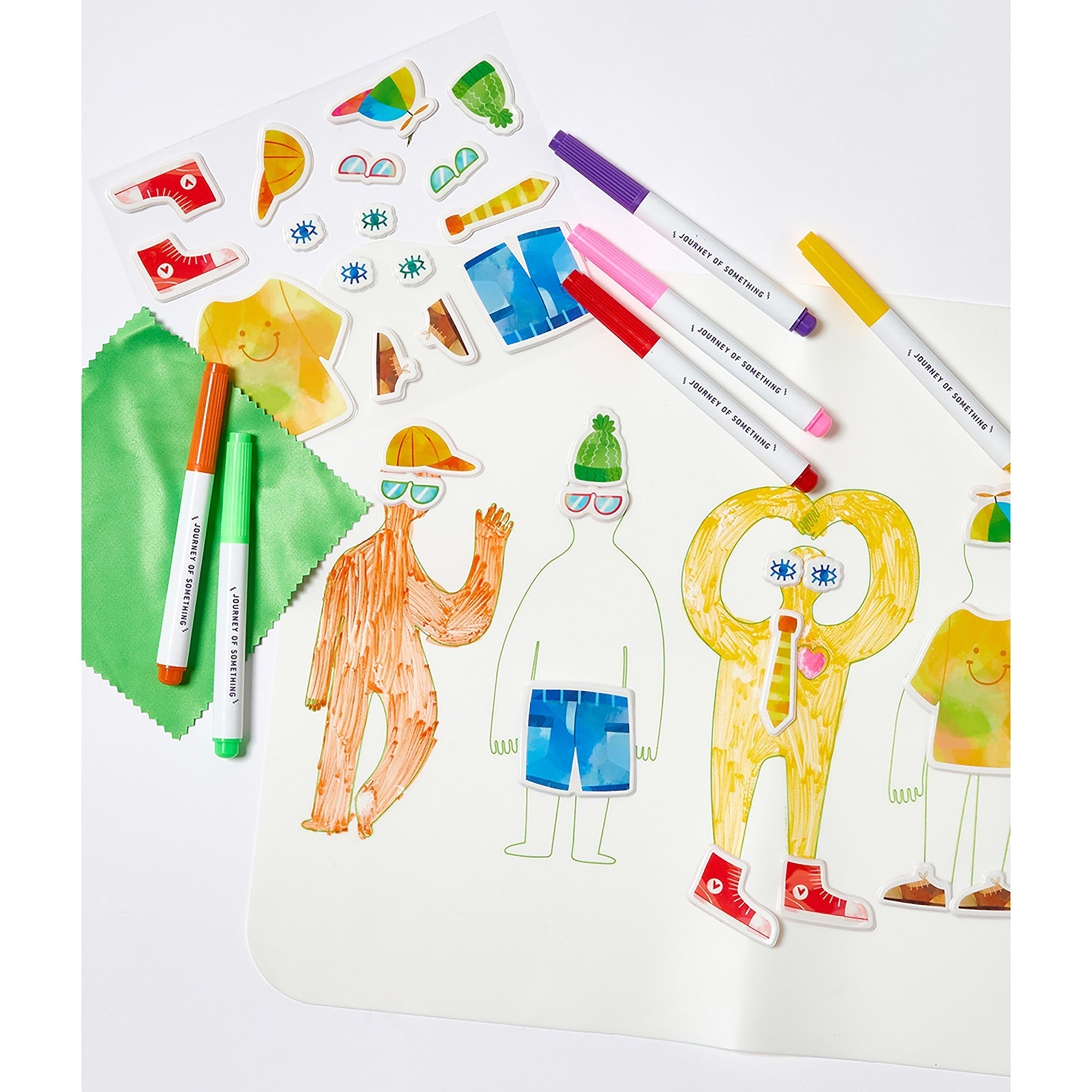 Journey Of Something Friends Wipeable Silicone Coloring Mat