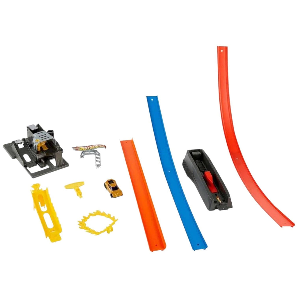 Hot Wheels Energy Track Launcher Set With Double Loops
