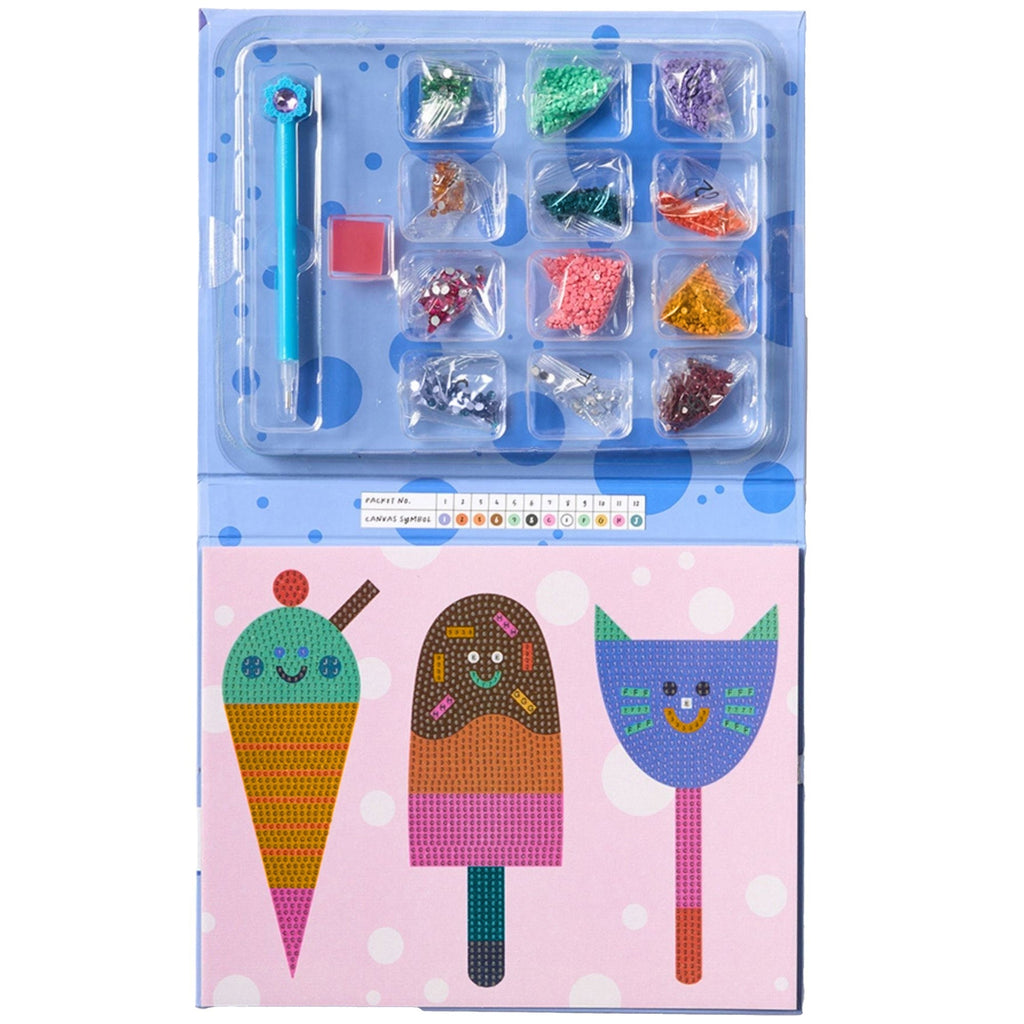 Journey Of Something Sparkle Art Ice Cream Crystal Craft Kit - Over 2,000 Pieces