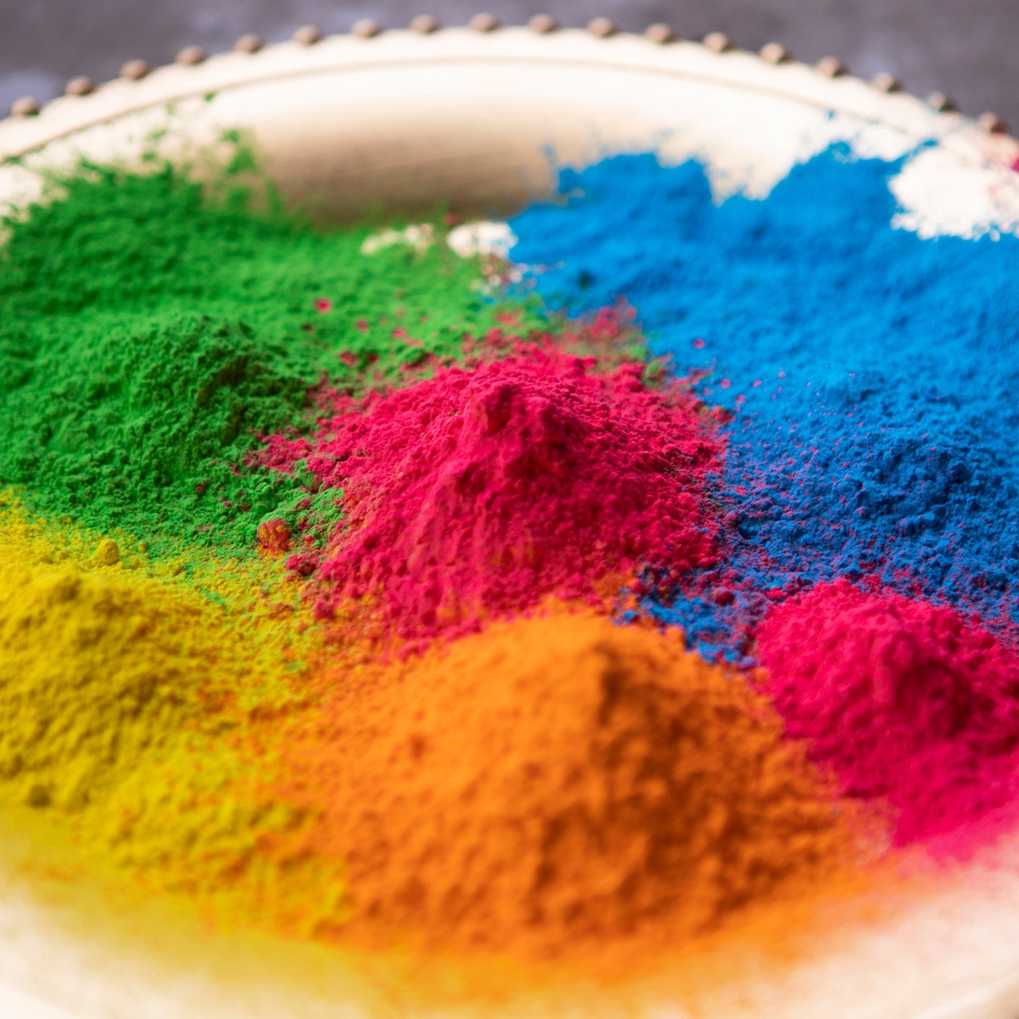 Kulture Khazana Holi Color Powder 7-Pack - All Natural Non-Toxic Festival Celebration