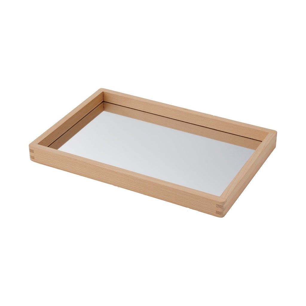TickiT Small Wooden Mirror Tray - Reflective Learning Adventure