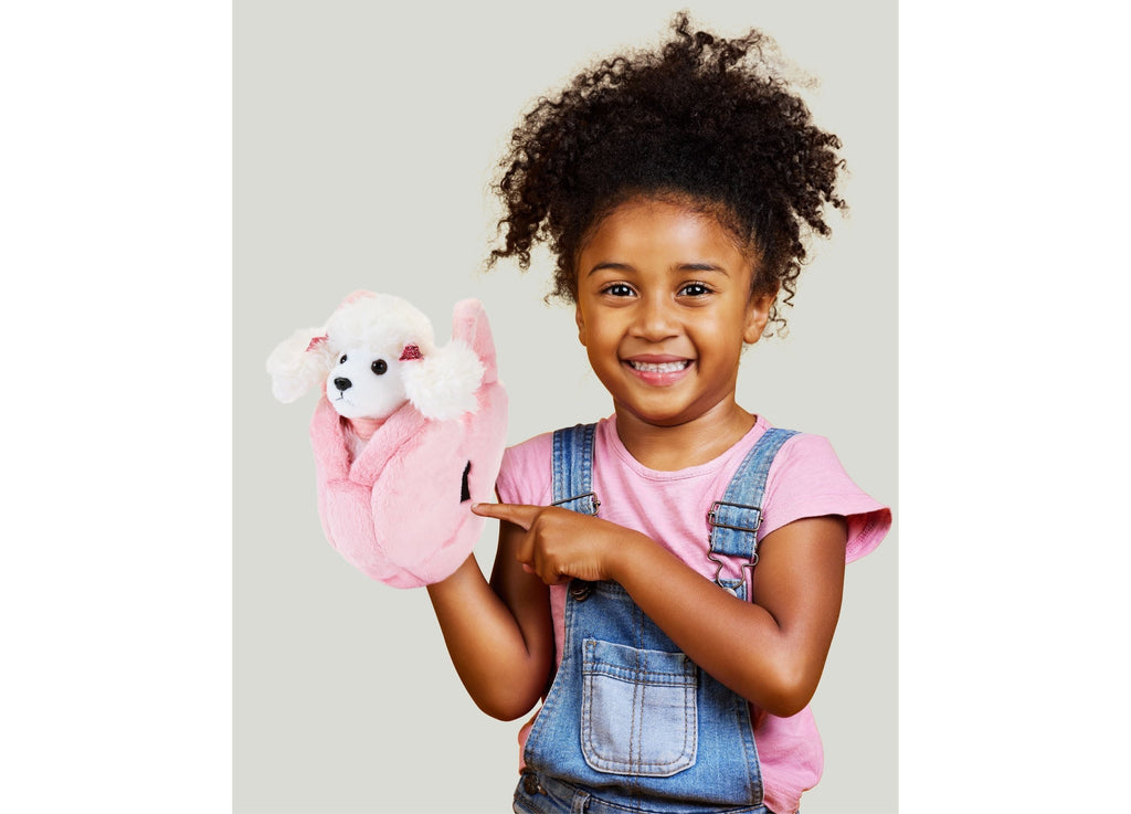 Geoffrey's Toy Box Fancy Pets 6 Inch Plush Poodle with Glitter Purse