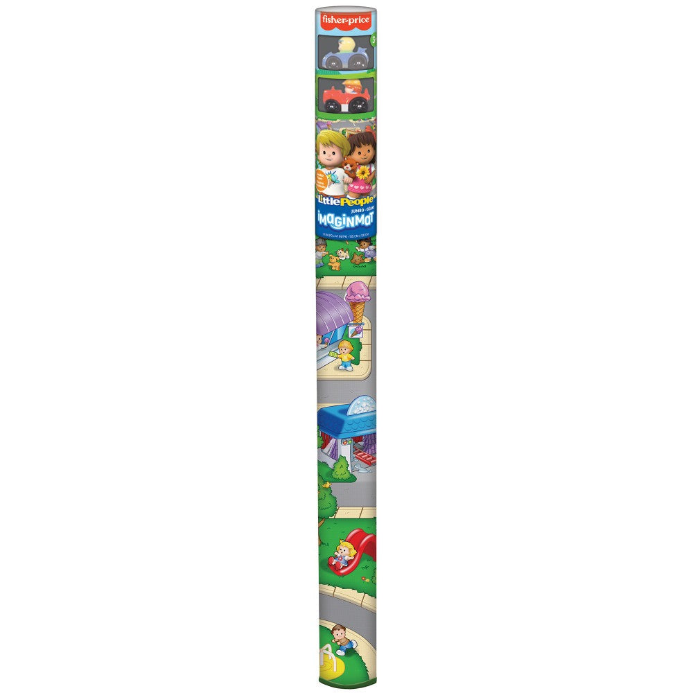Fisher-Price Imaginmat Jumbo Playmat with Cocomelon Cars, 47 x 61 inches