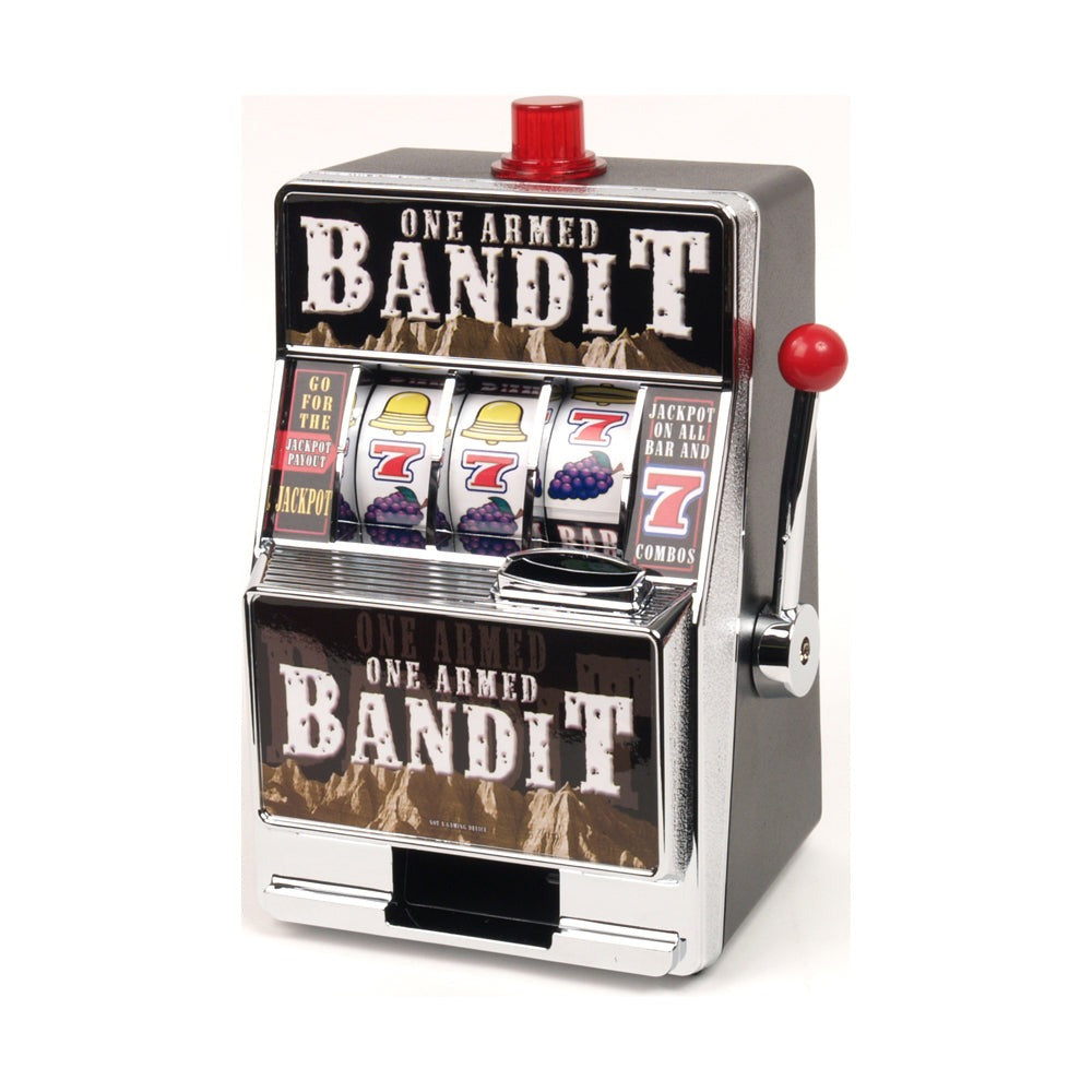 John N. Hansen Co. One Armed Bandit Bank Miniature Slot Machine