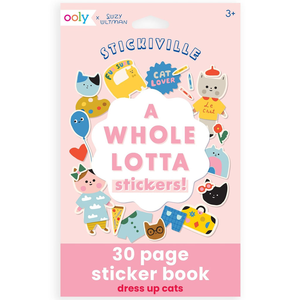 Stickiville Dress Up Cats Sticker Book - 30 Pages Of Creative Fun