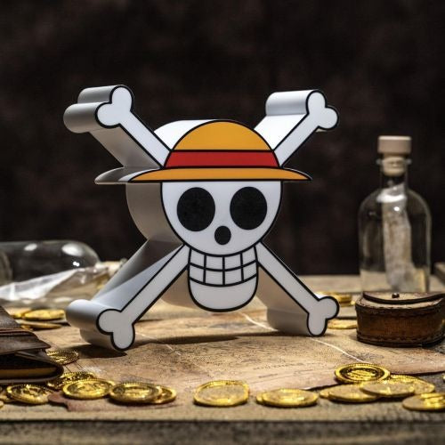 ABYstyle One Piece Battery-Operated 10-inch Skull Lamp - Straw Hat Jolly Roger