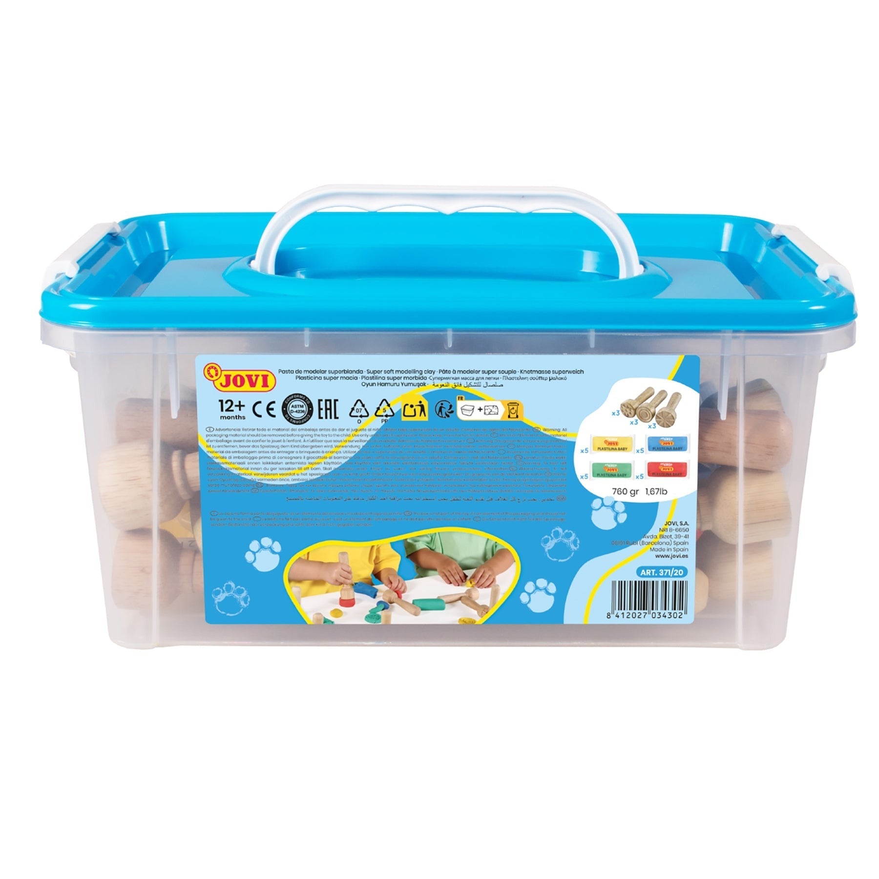 JOVI Plastilina Ultimate Sculpting Clay Set for Kids - Multicolor