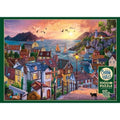 Cobble Hill Coastal Town Sunset Jigsaw Puzzle - 1000 pc