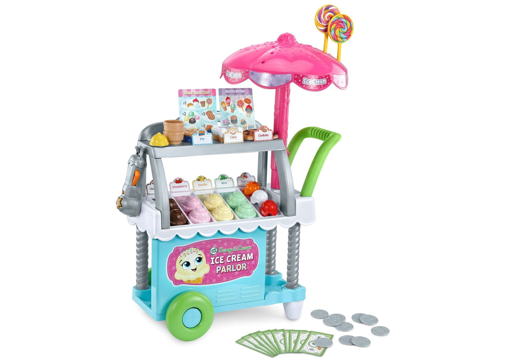 LeapFrog Scoop & Learn Ice Cream Cart 50+ Pieces Role-Play Learning Set
