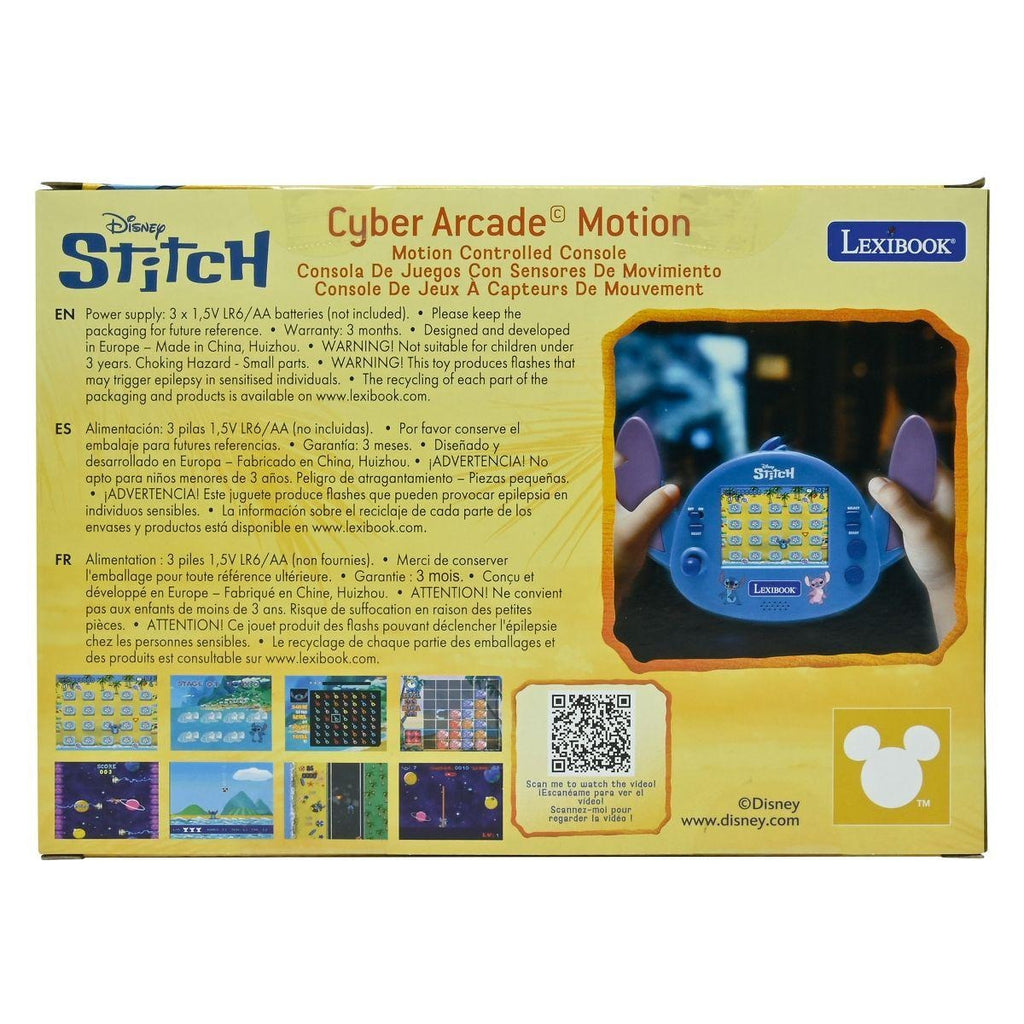 Disney Stitch Cyber Arcade Motion Console with Gesture Control and 50 Games