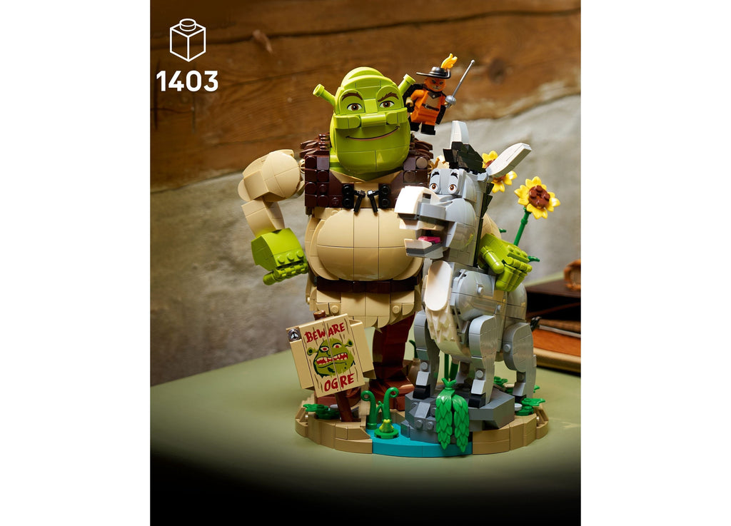 LEGO Shrek, Donkey & Puss In Boots Collector's Edition 1,403-Piece Building Set