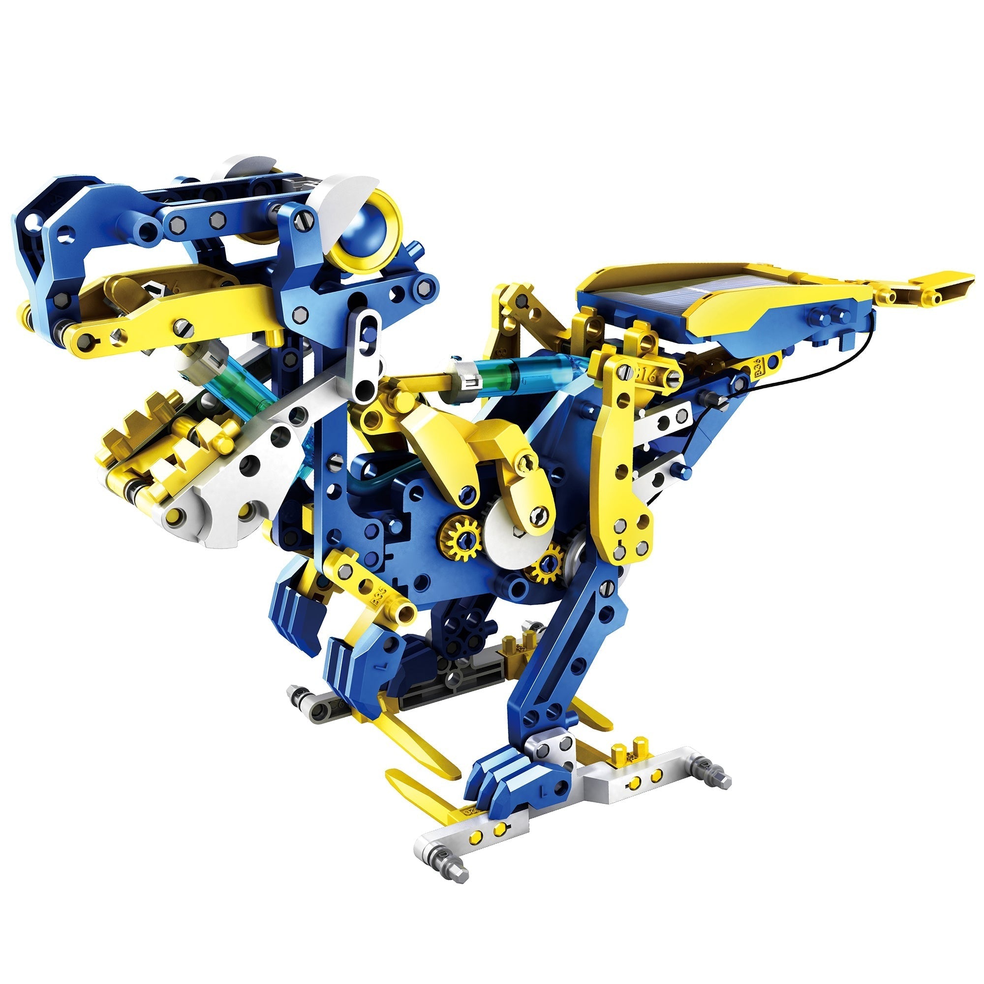 Teach Tech Rivet-Rex 12-In-1 Solar-Powered STEM Robot Building Kit