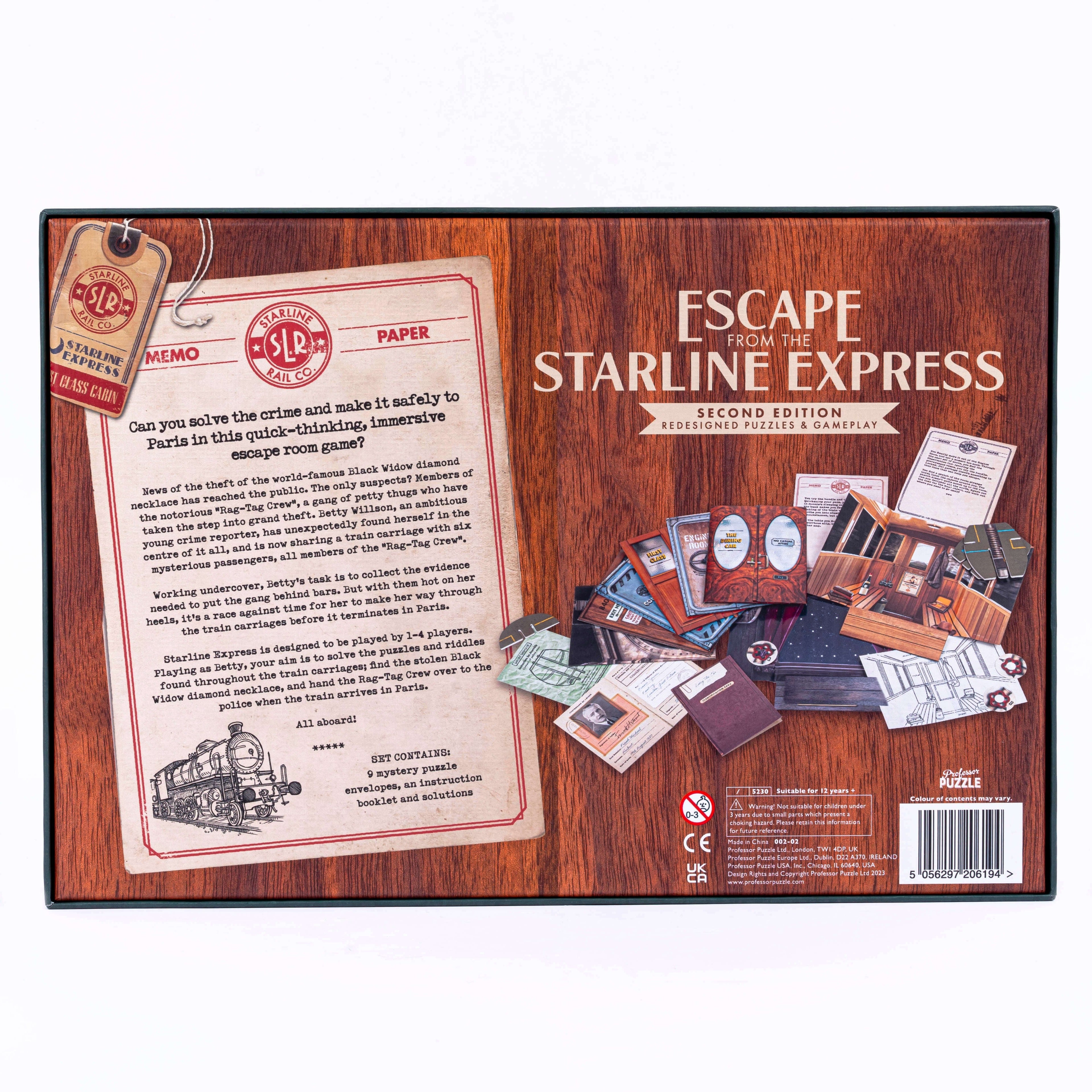 Escape from the Starline Express V2 Mystery Board Game