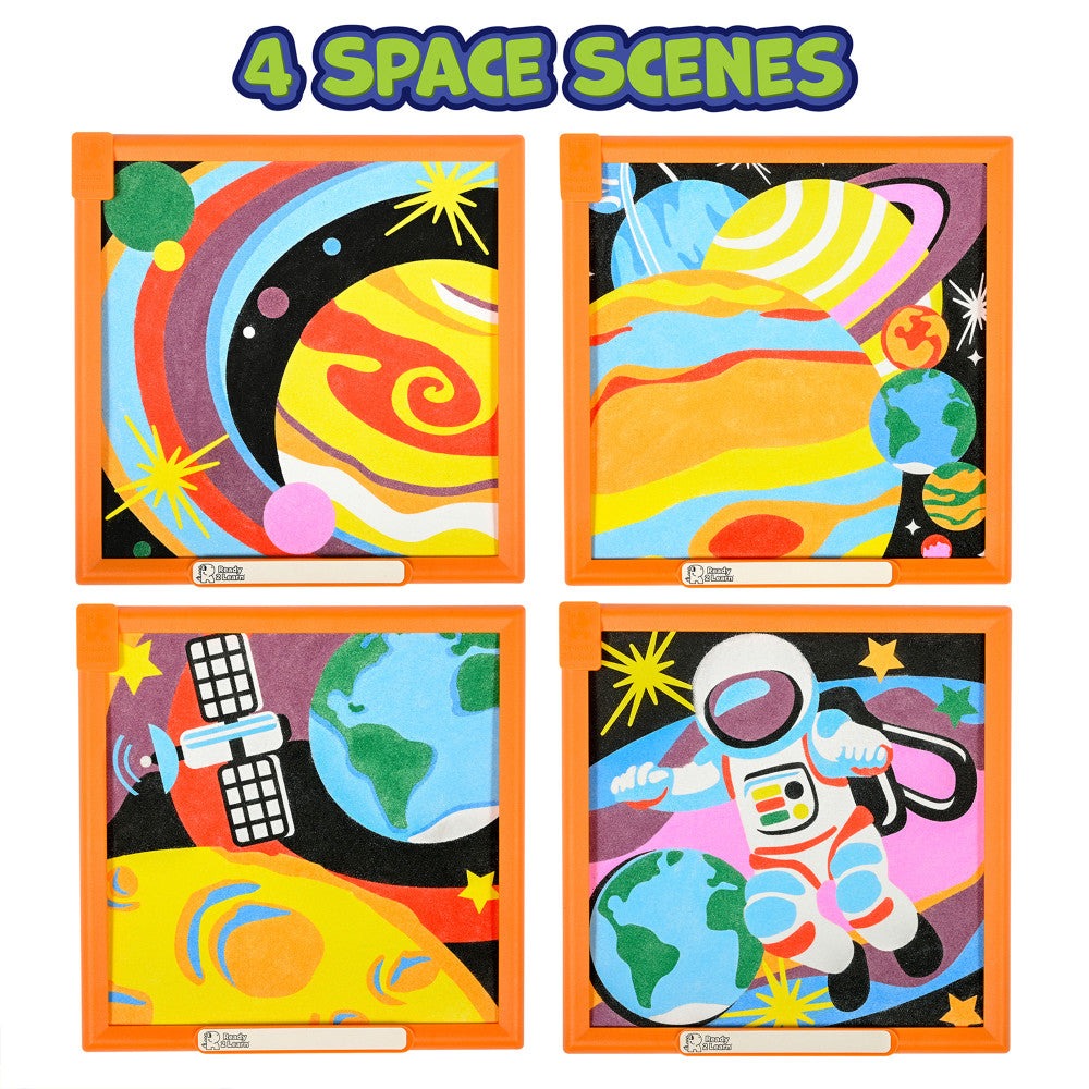 READY 2 LEARN Cosmic Sand Art Kit - Space Scenes Creation Set