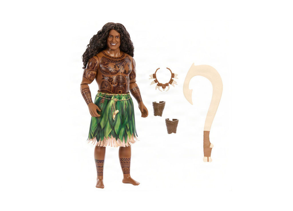 Disney Princess Maui Fashion Doll Set, Live-Action Movie Inspired, Removable Outfits with 4 Accessories