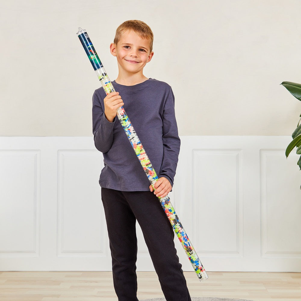 Plus-Plus Super Tube - Glow in the Dark Mix - 500 Pieces for Kids Ages 5+
