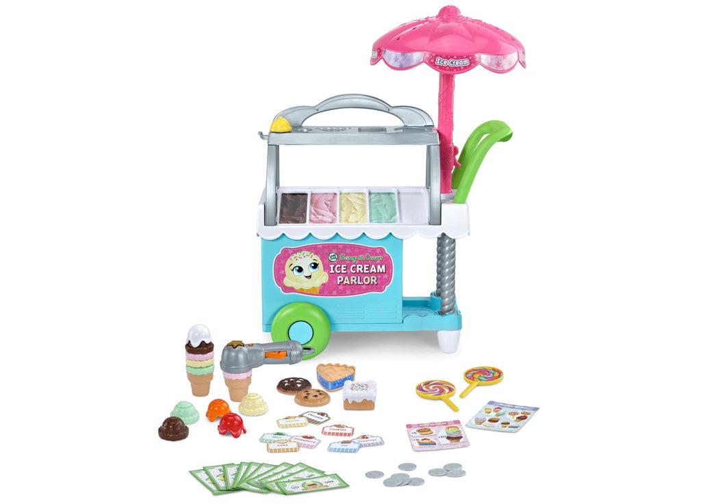 LeapFrog Scoop & Learn Ice Cream Cart 50+ Pieces Role-Play Learning Set