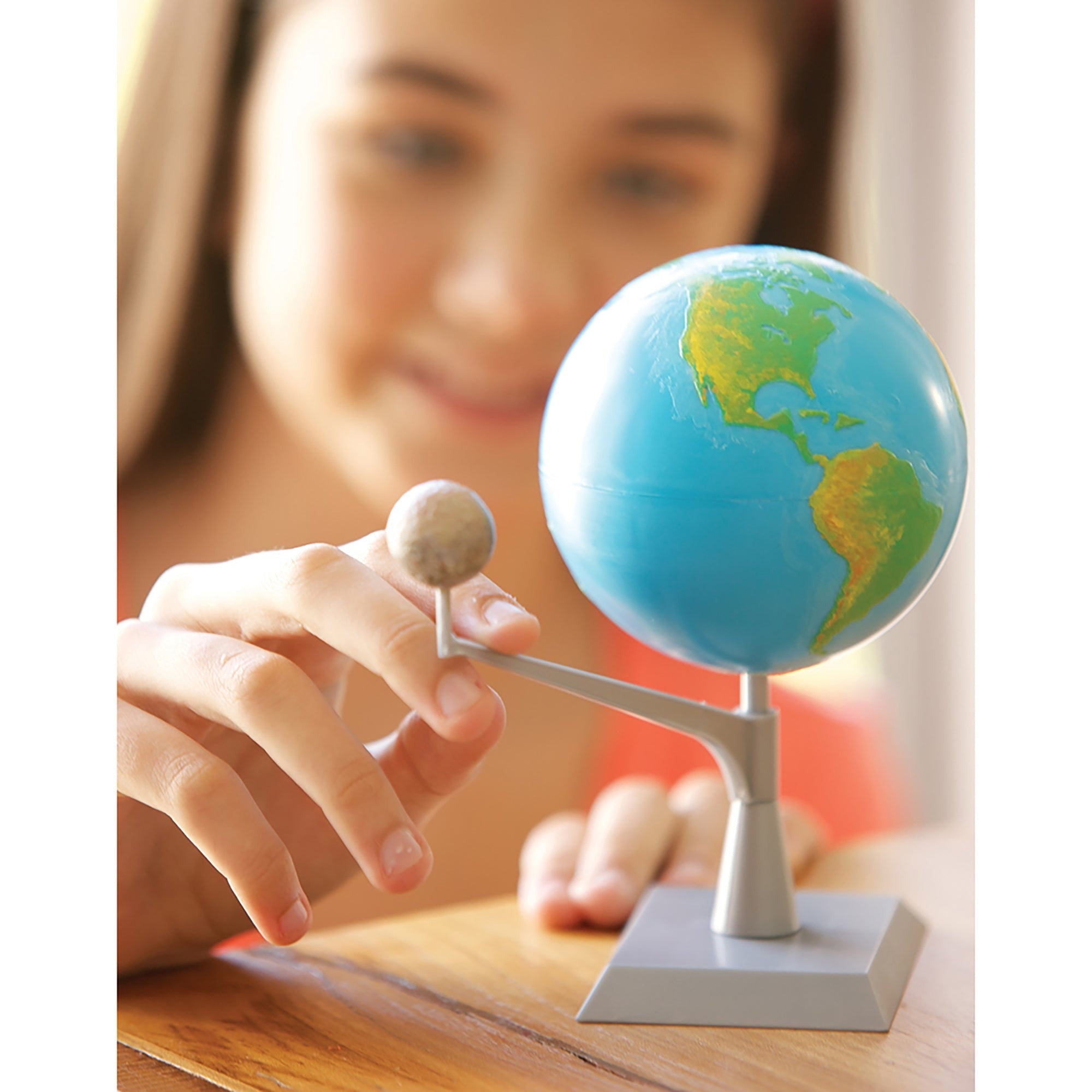 4M KidzLabs Earth-Moon Model Making Kit - DIY Glow-in-the-Dark 3D Planet Model