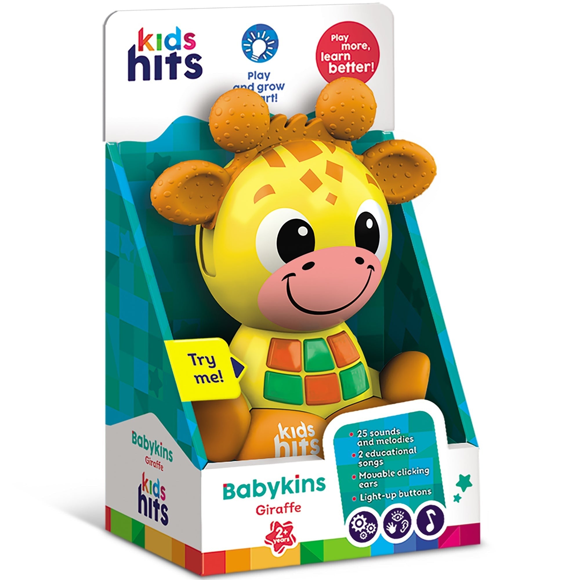 Kids Hits Babykins Giraffe Interactive Lights & Sounds Musical Toy