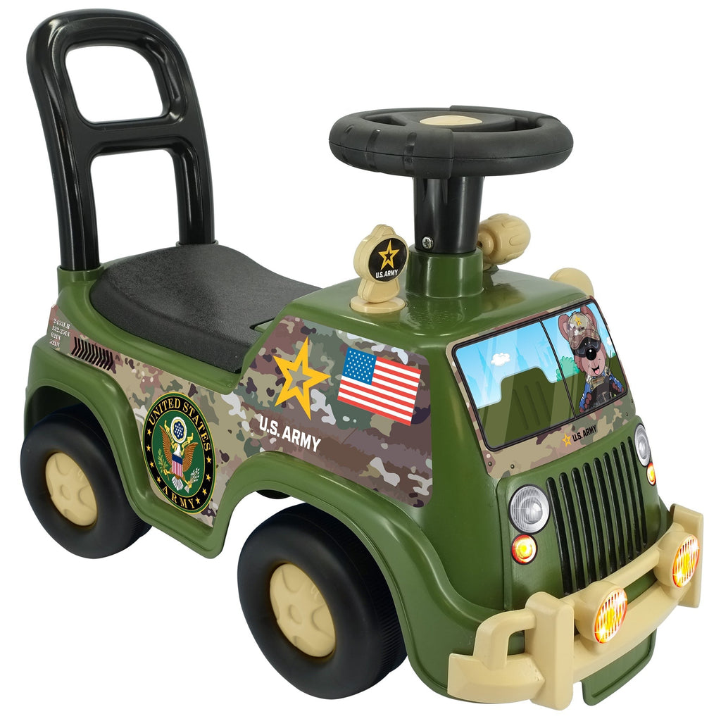 Kiddieland - Lights N' Sounds Activity Truck - U.S. Army Ride-On
