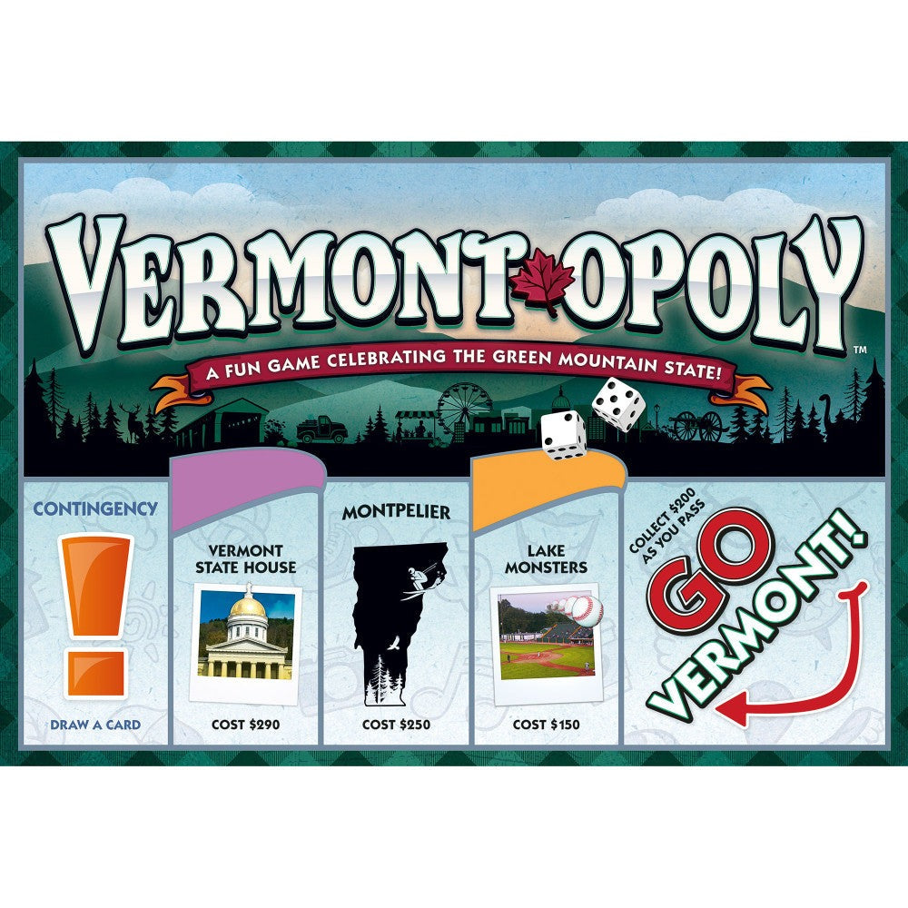 Vermont-Opoly State Adventure Board Game for Families, Ages 8+