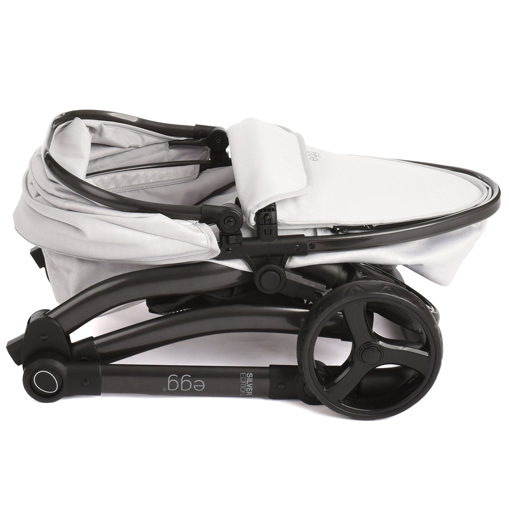 Roma Egg Doll Pram 2-in-1 Convertible Stroller With Adjustable Handle