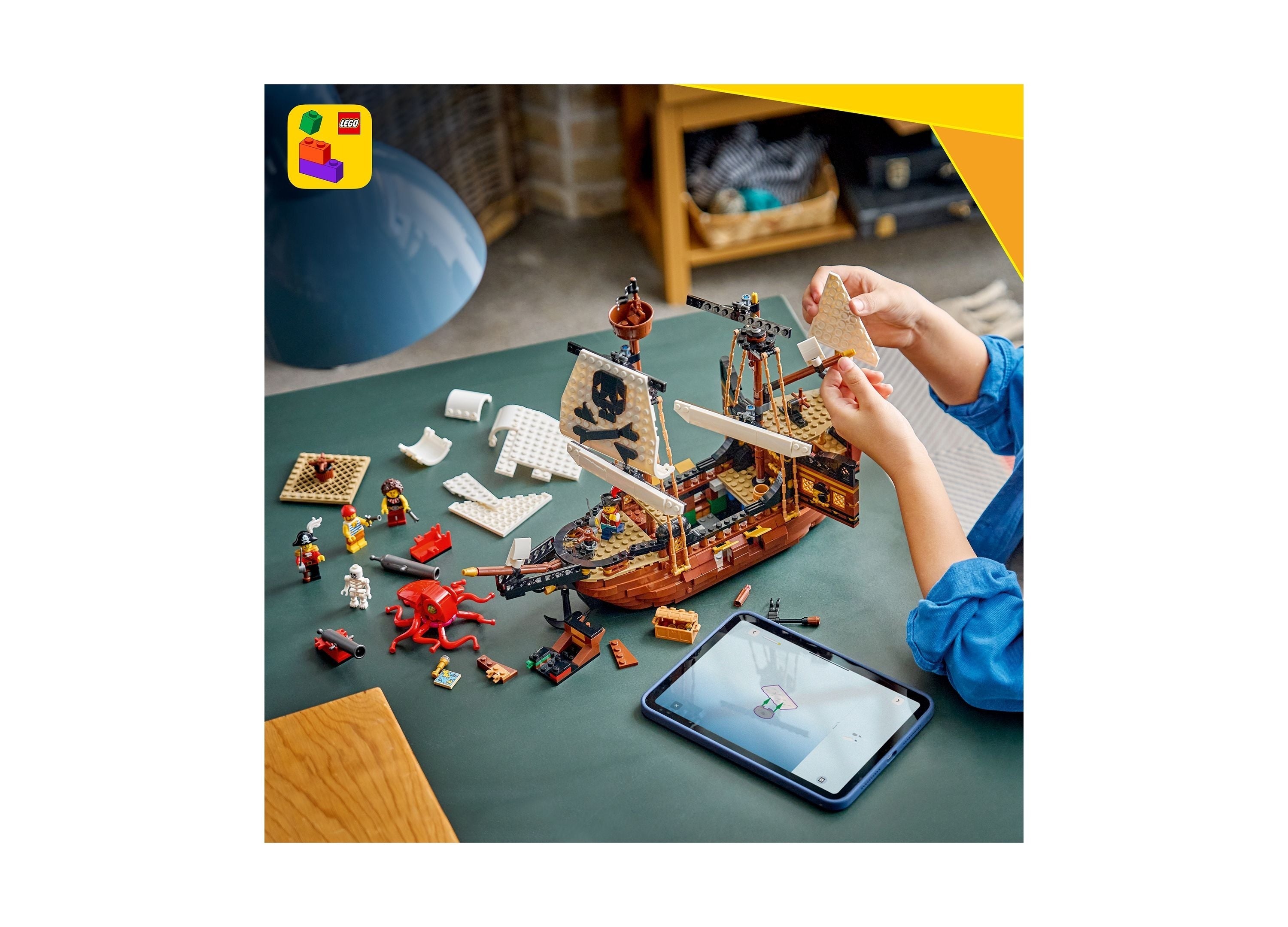 LEGO Creator 3-in-1 Iconic Pirate Ship 1,074-Piece Building Set