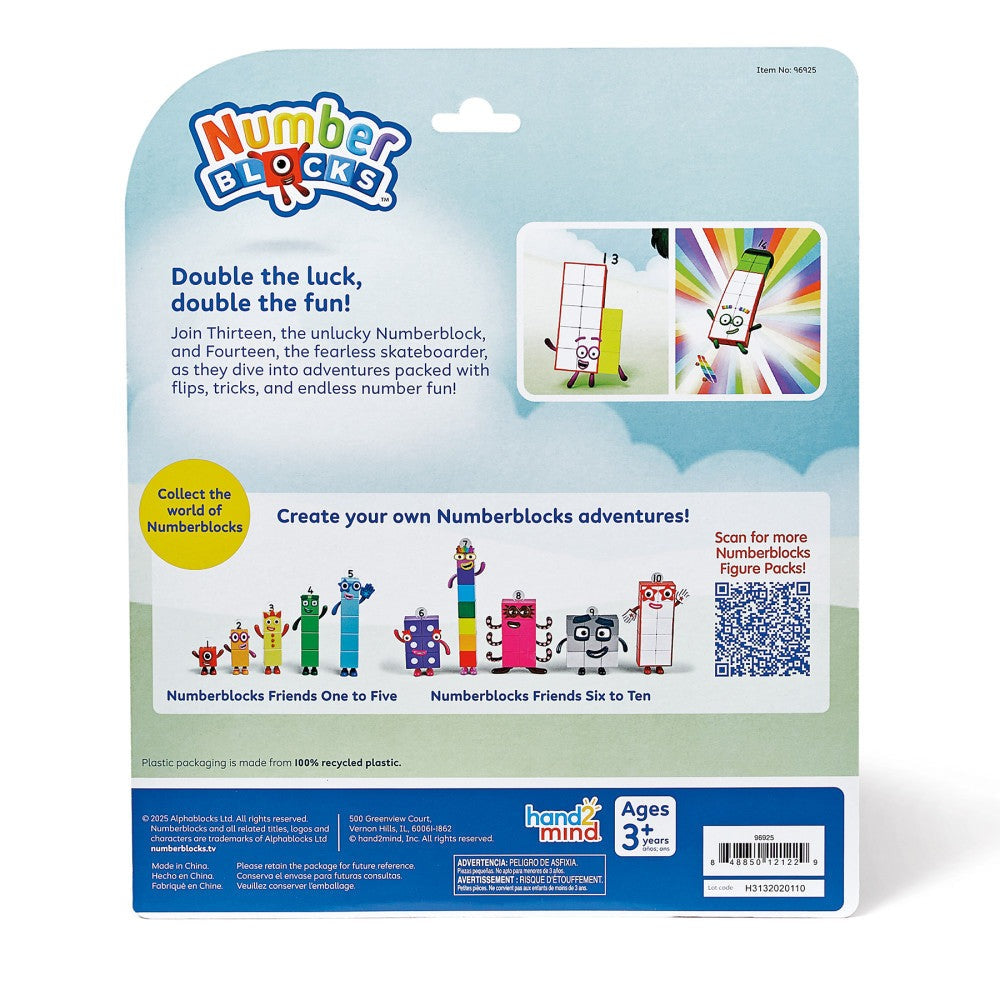 Hand2Mind Numberblocks Friends Thirteen and Fourteen - Math Adventure Pack