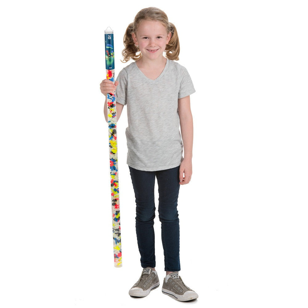 Plus-Plus Super Tube - Glow in the Dark Mix - 500 Pieces for Kids Ages 5+