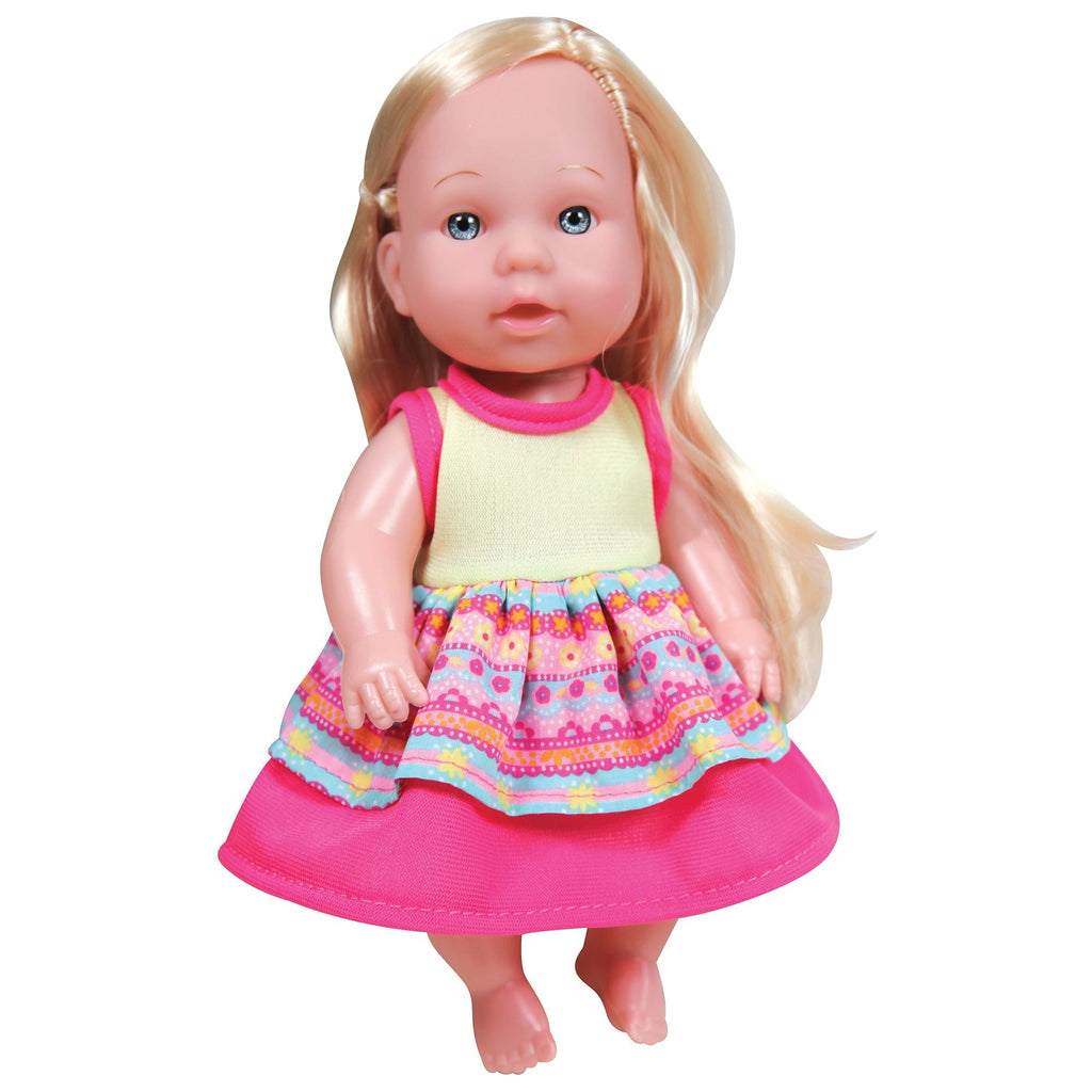 Charming Playtime Makeup Table Set with 8" Toddler Doll, Pink