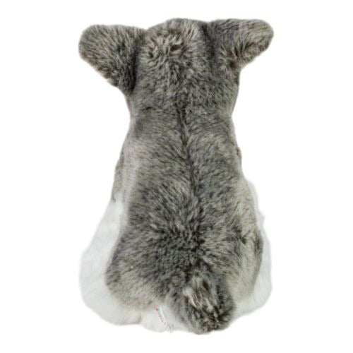 Cuddly Companions 9 inch Floppy Schnauzer Plush - Grey